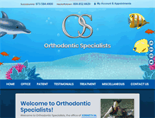 Tablet Screenshot of orthodonticspecialists.net